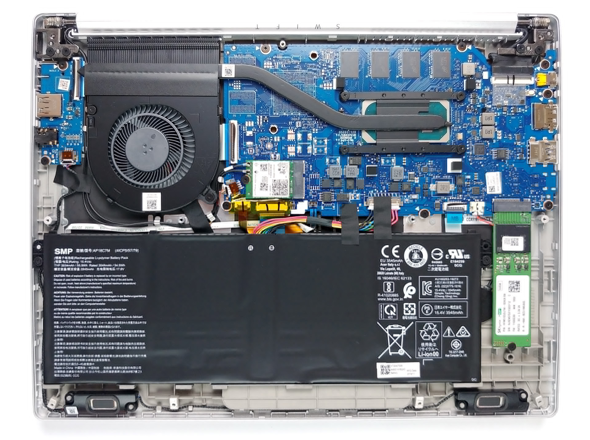 How to replace and fix Acer S40-10 S40-20 S40-51 SF314-54G SF314-55G SF314-56 SF314-57G SF313-51 SF313-52 black power US keyboard (Acer Swift 3 (SF313-52))
